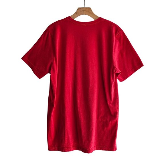 Vintage Red T-Shirt Featuring Scotty Says - Aye! Graphic From Auld Aberdonian 10 - Picture 2 of 9